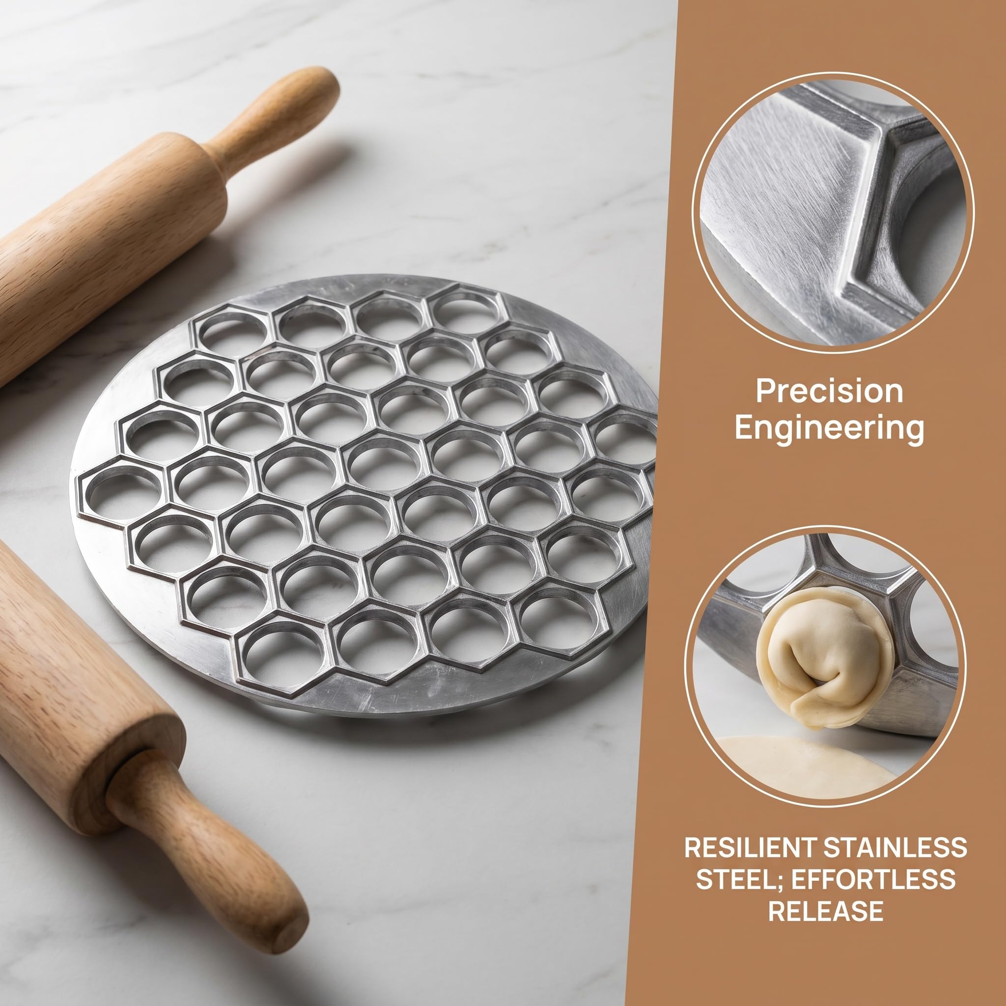 Stampi Per Gnocchi Da 2 Pezzi, Manufatti Per Gnocchi Pressati A Mano In Cucina, Adatti Per La Produzione In Serie Di Gnocchi Quadrati Italiani E Gnocchi Russi.