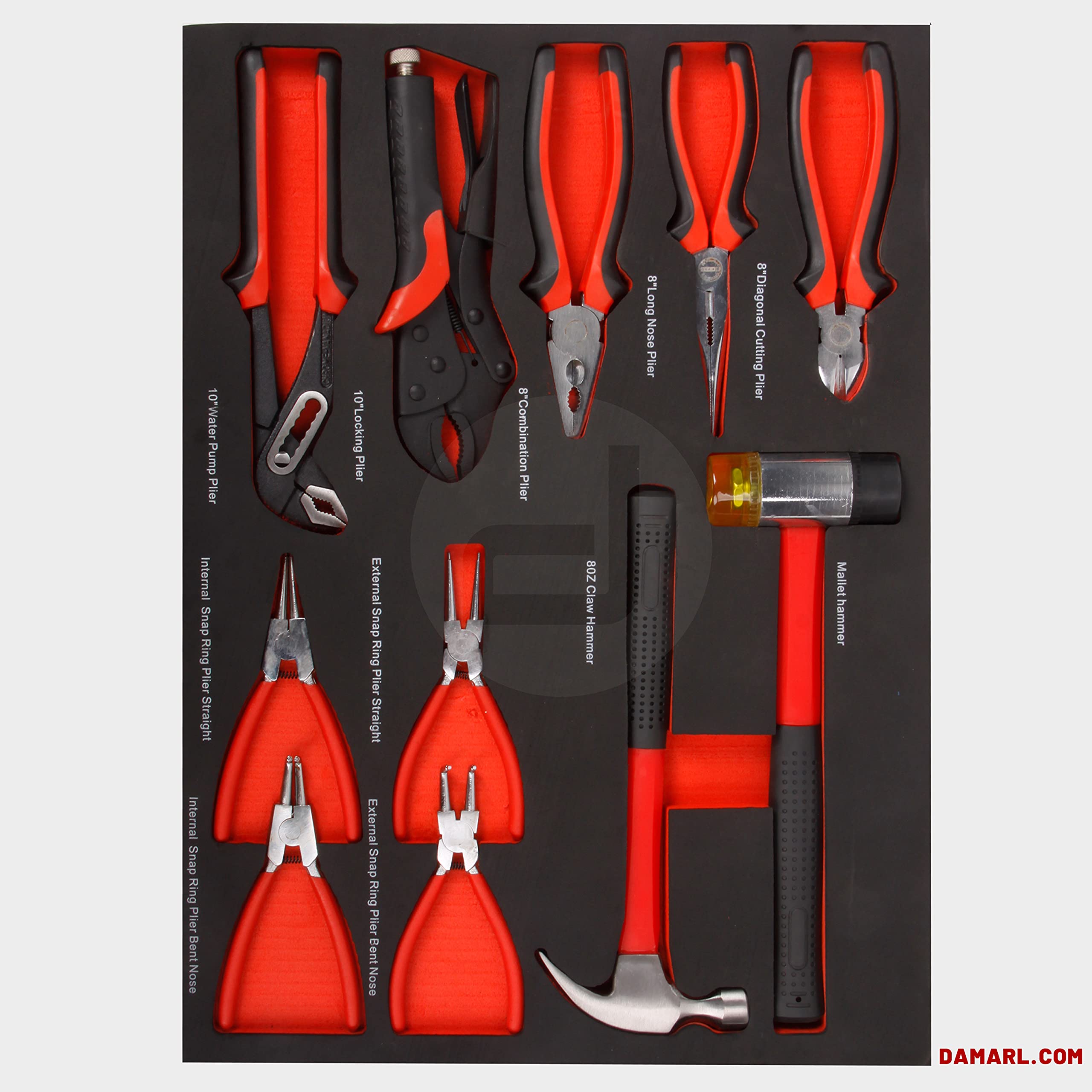 Dama - Carro de Herramientas Profesional para Taller con 7 cajones y 200 Piezas Incluidas.