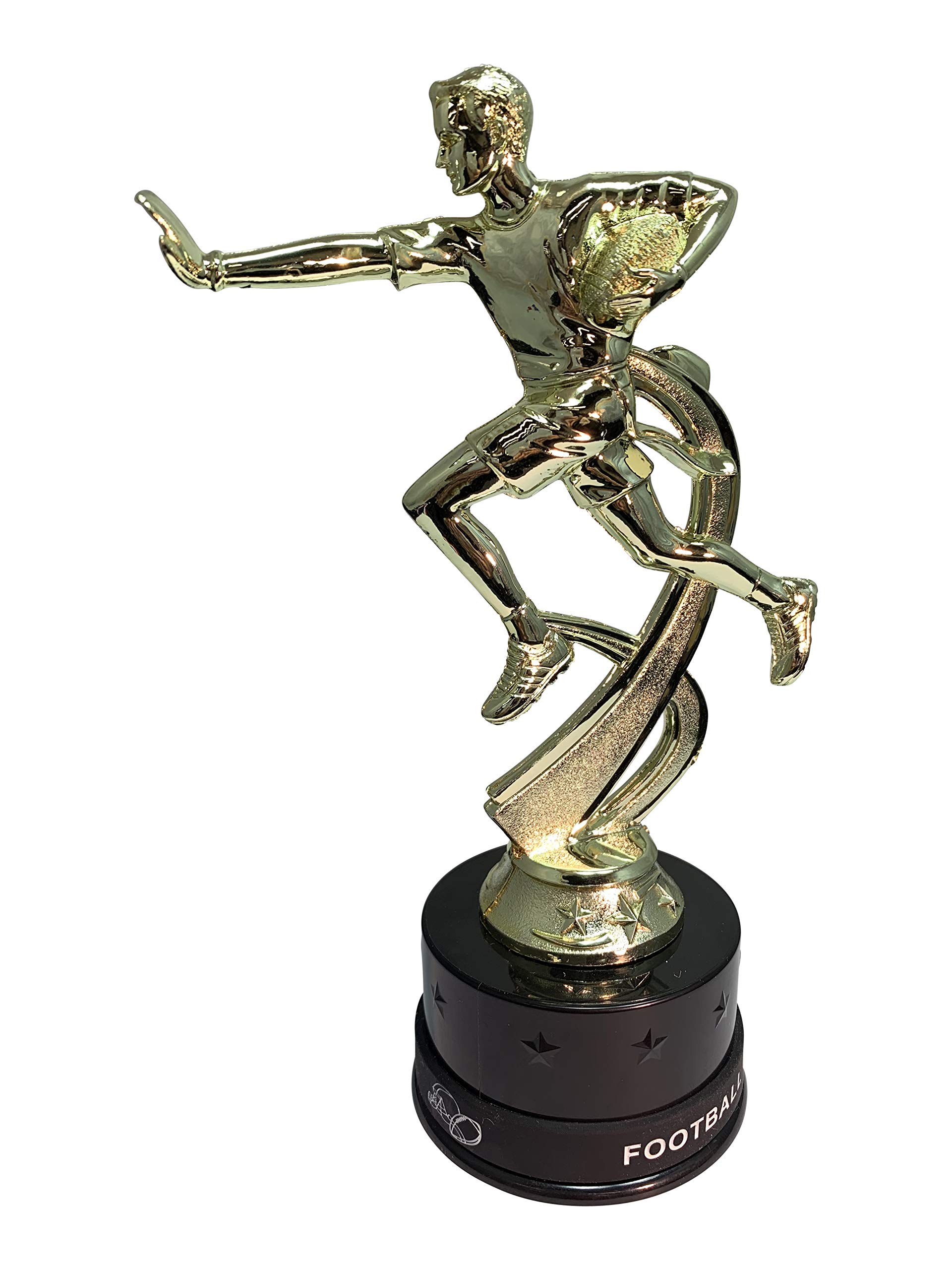 Express Medals Boys Flag Football Trophy Award Packs That Include Matching Wrist Bands and Gold Medals with Neck Ribbons - (Pack of 3)