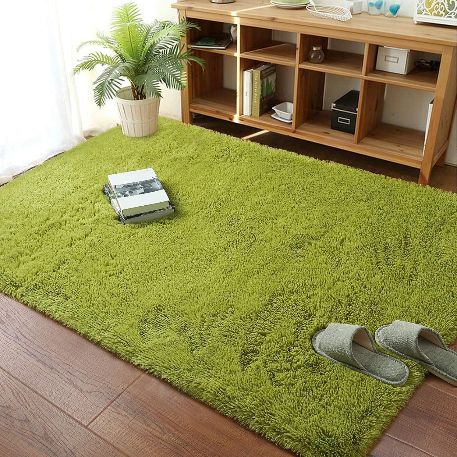 F R Creation Runner Carpets Fur Ultra Soft Shag Handcrafted Anti-Skid, Shaggy Carpet Fur Rugs for Bedroom Living Room Microfiber 2 Inch Pile Height Size(6X8 Feet, Green) (B0D4R6G3K9) Amazon Price History, Amazon Price Tracker