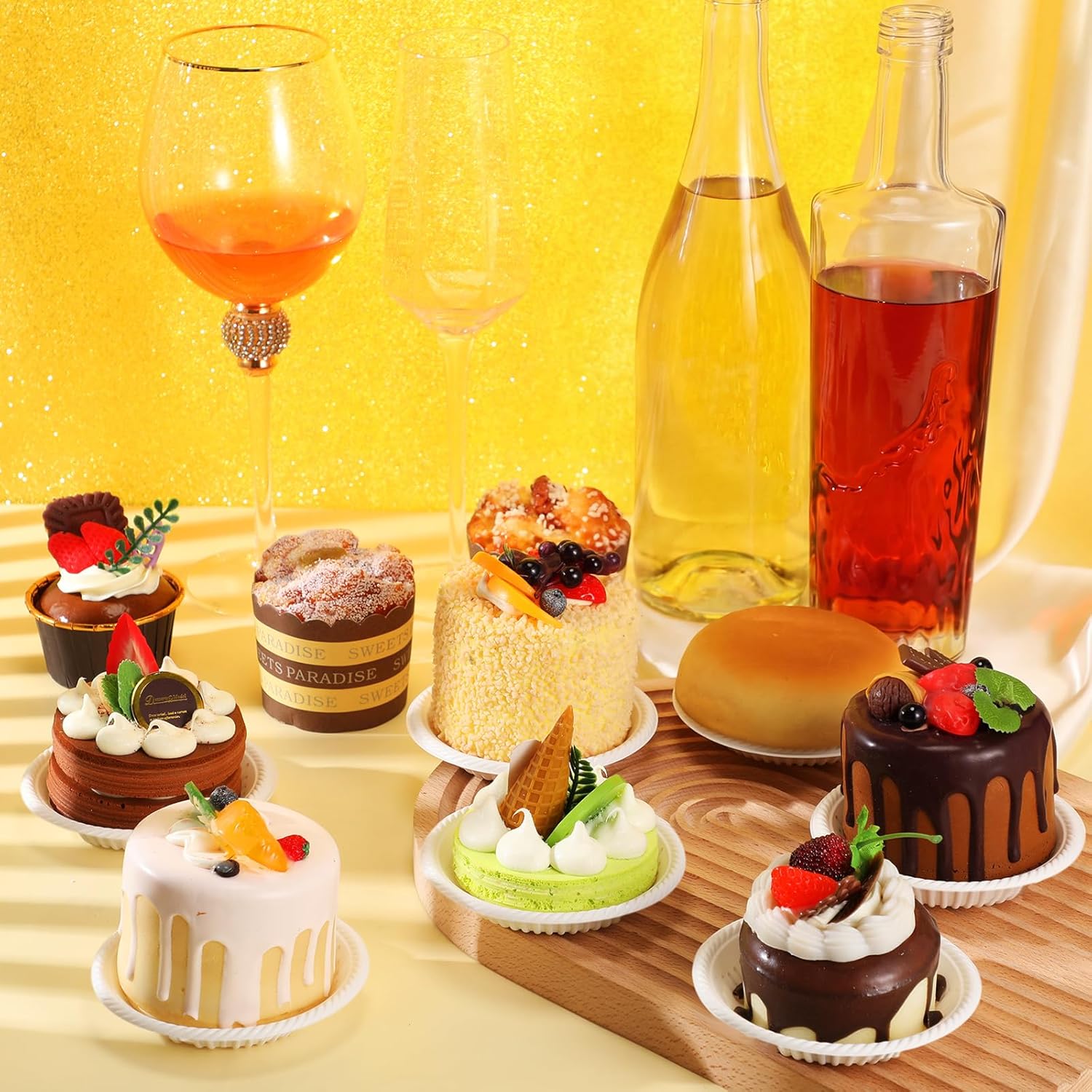 Irenare 200 Count Small Paper Plates 4 Inch Disposable Round Paper Plates Bulk Heavy Duty Mini White Tableware for Dinner Cake Appetizer Easter Graduation Holiday Christmas Party Supplies