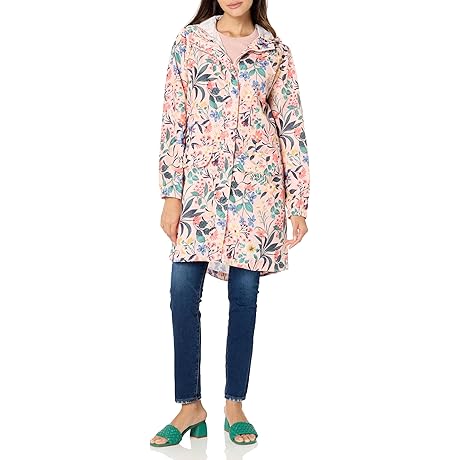 Women's Floral Rain Jacket: Waterproof Protection in Style
