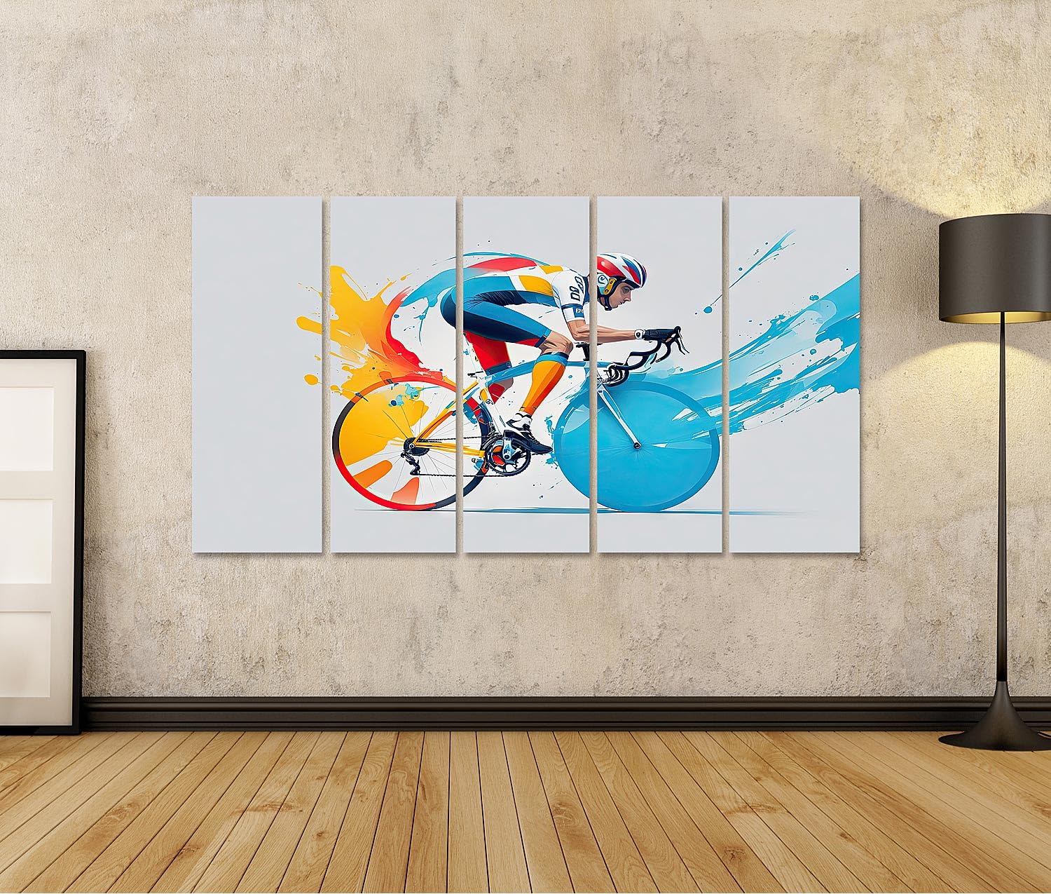 islandburner Quadro su tela colorato Ciclismo Opera d'arte Poster da parete