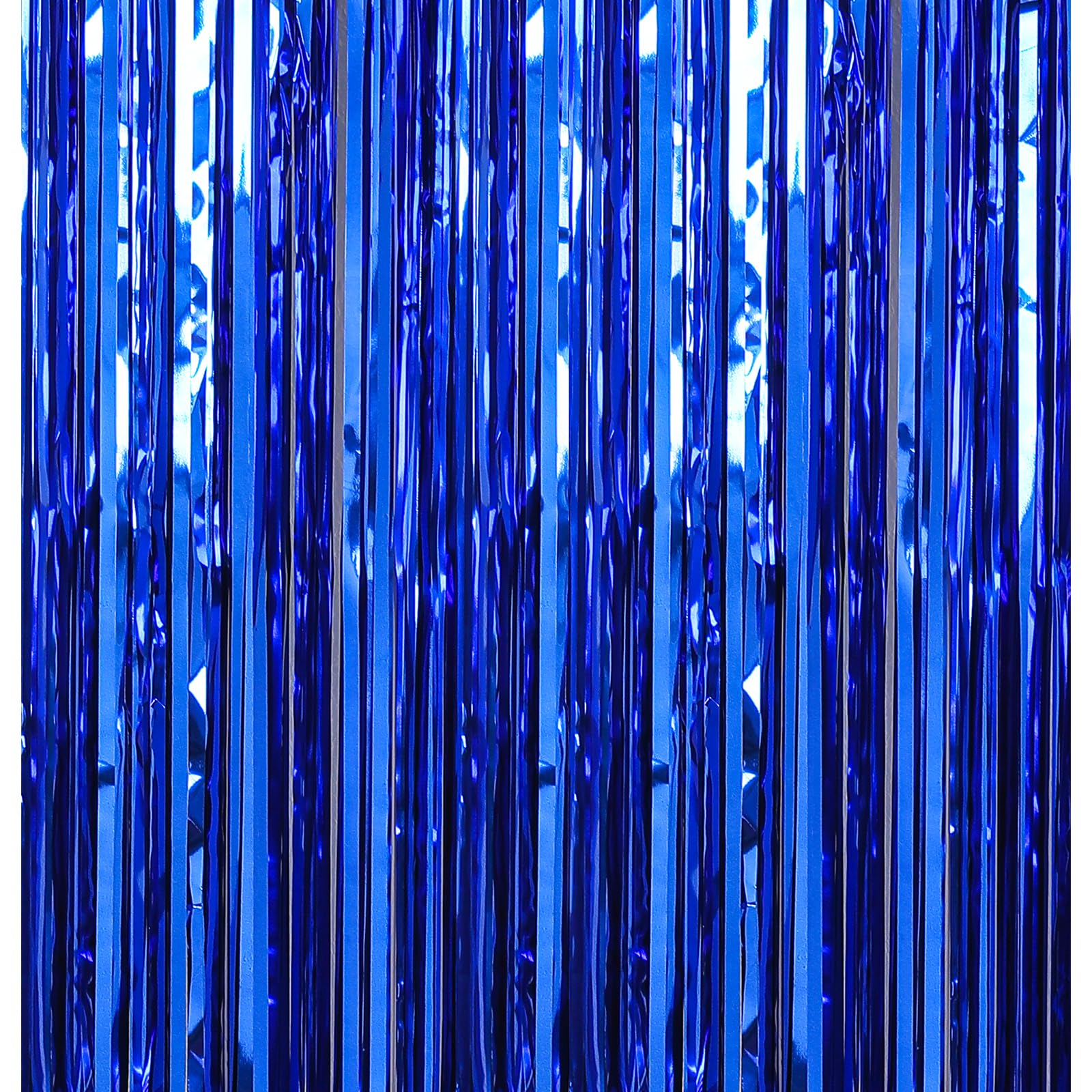 7 Pack 3.3 x 9.9 ft Dark Blue Fringe Backdrop Streamers Party Decorations
