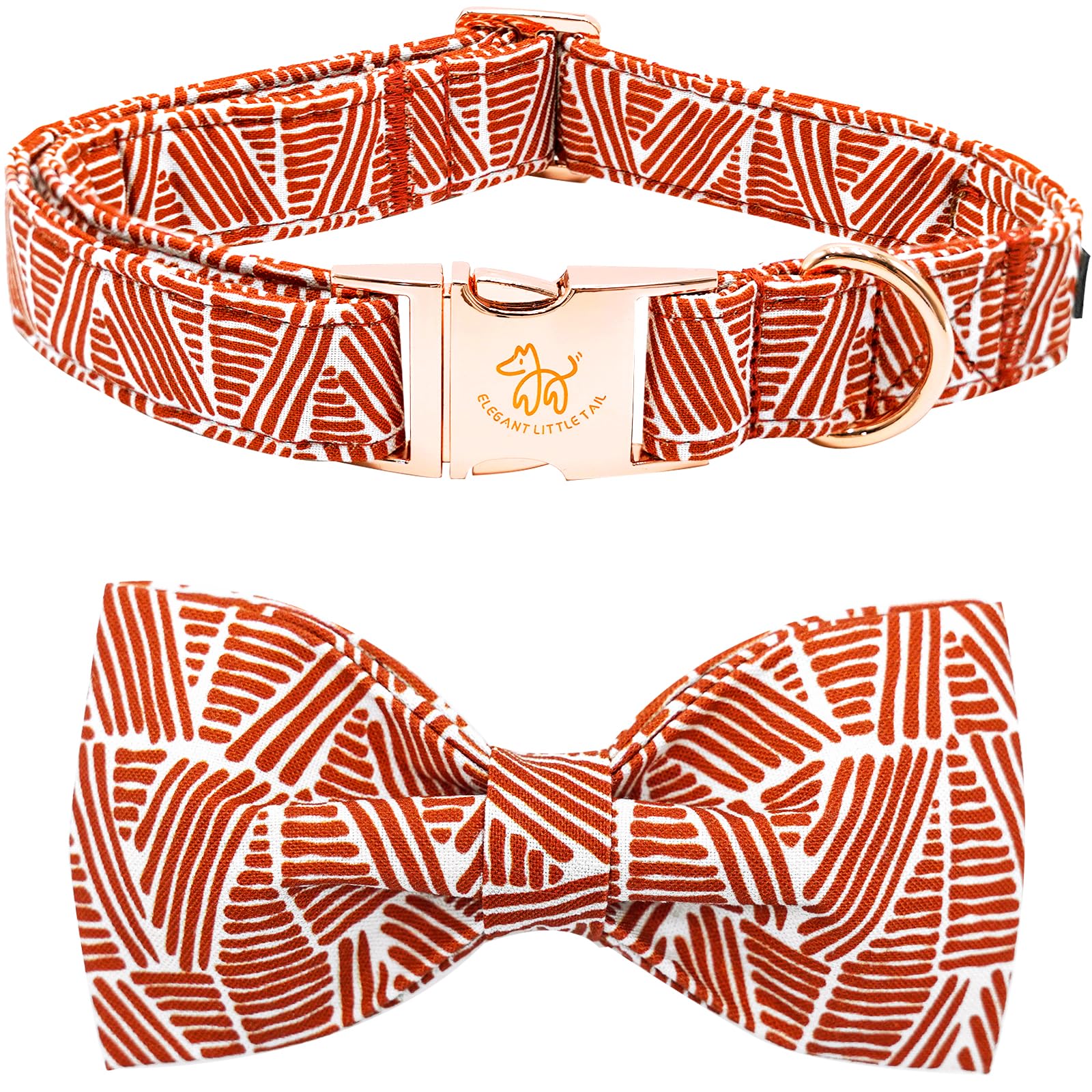 Collier pour chien orange avec noeud papillon d'Halloween taille XS Elegant little tail