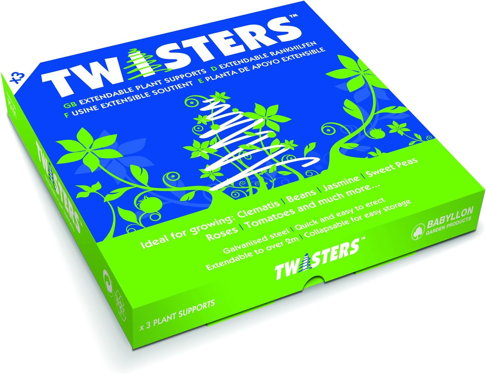 Twisters plant support spiral plant supports galvernised steel