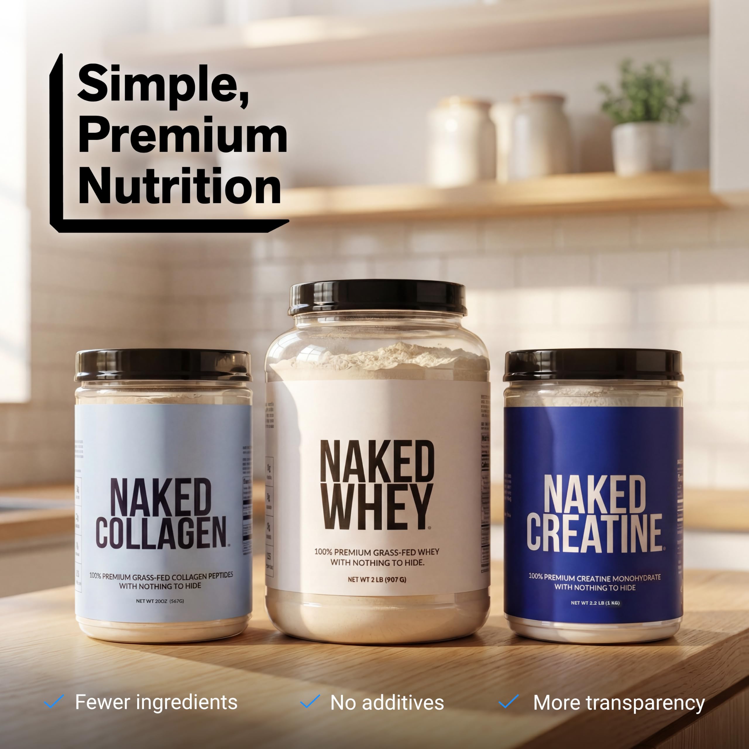 NAKED Chocolate Whey 1LB - All Natural Grass Fed Whey Protein Powder, Organic Cacao, and Coconut Sugar - NSF Certified, No GMO, No Soy, and Gluten Free, Aid Growth and Recovery - 12 Servings — Amazon image 8