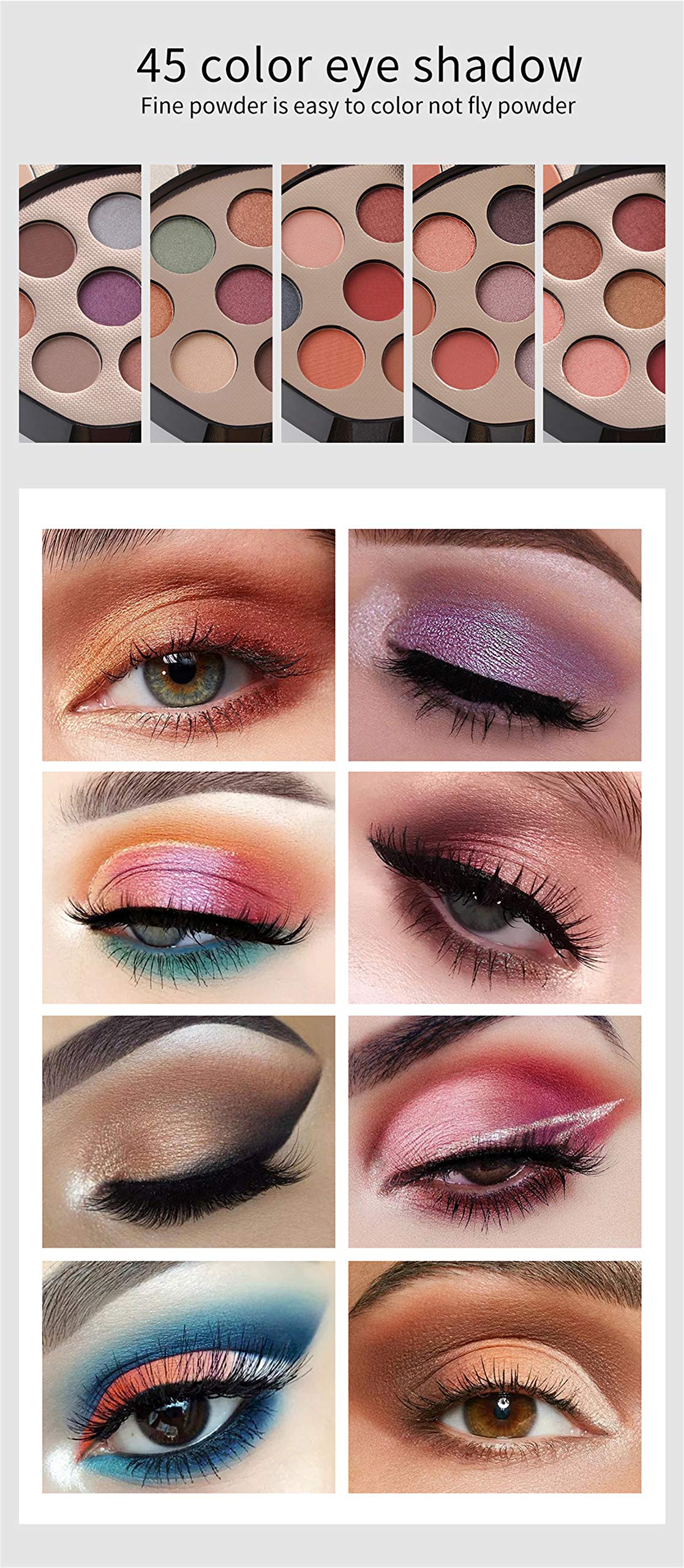 FantasyDay Calendrier de l'Avent 2025 Beauté pour Femmes et Filles, Kit de Maquillage Complet Coffret Xmas Makeup Set avec Ombres Paupière, Rouge à Lèvre, Pinceaux, Correcteur, Mascara, Fard à Joues
