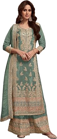 Eid festival ready to wear salwar kameez embroidered indian traditional wedding shalwar suit for women 2798-O