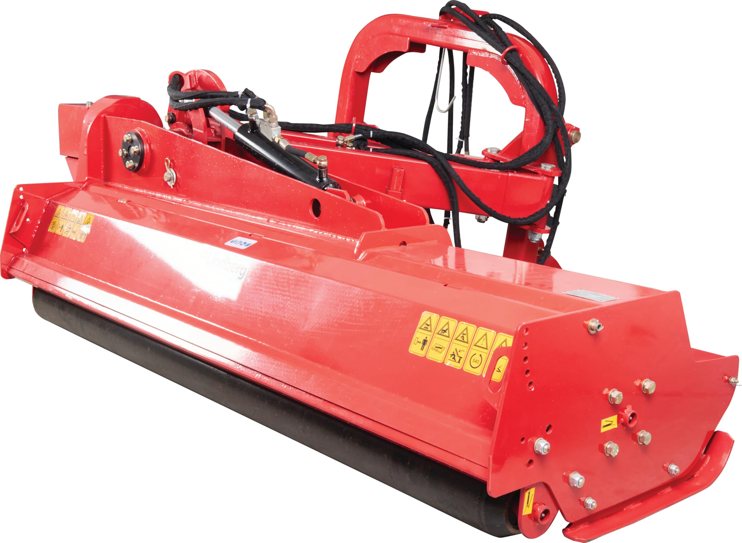 P. Lindberg Böschungsmulcher 180cm mit Ausleger, Schlegelmulcher Mähwerk mit verstellbaren Schwenkwinkel, für kleintraktor Schlepper 60 PS inkl. Zapfwelle AGF180