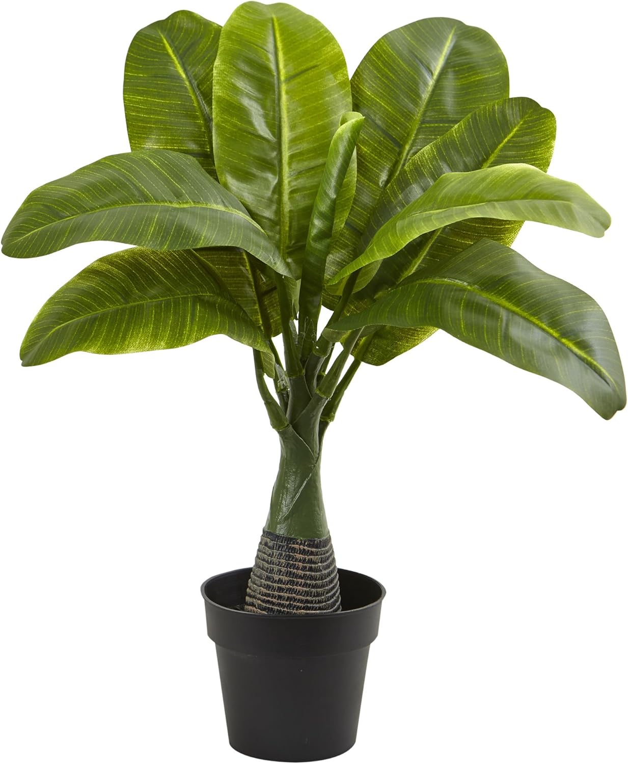 Nearly Natural Areca, Fountain & Banana Palm Artificial Trees (Set of 3)
