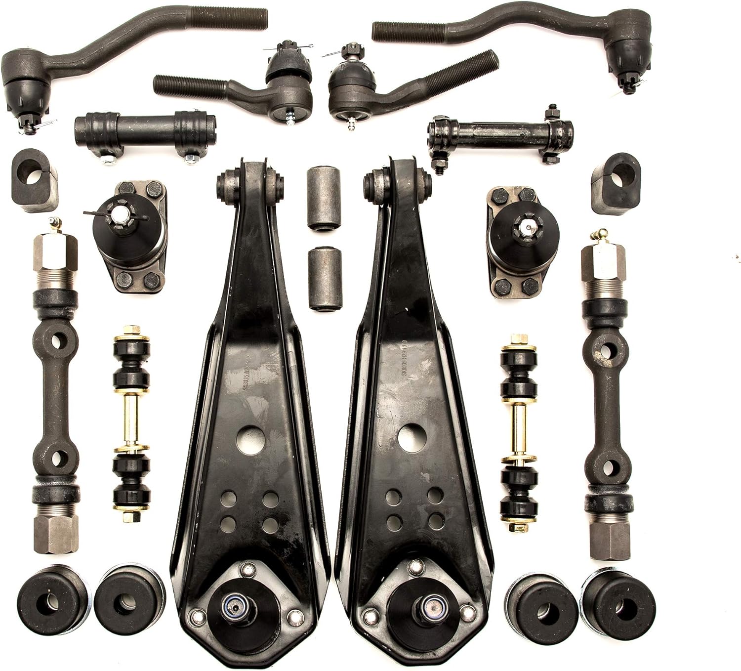 A-Resto-Parts Front End Suspension Rebuild Kit Compatible With 1965, And 1966 Mustang V8 With Power Steering, OEM Spec Replacement Parts, 22 Piece Kit