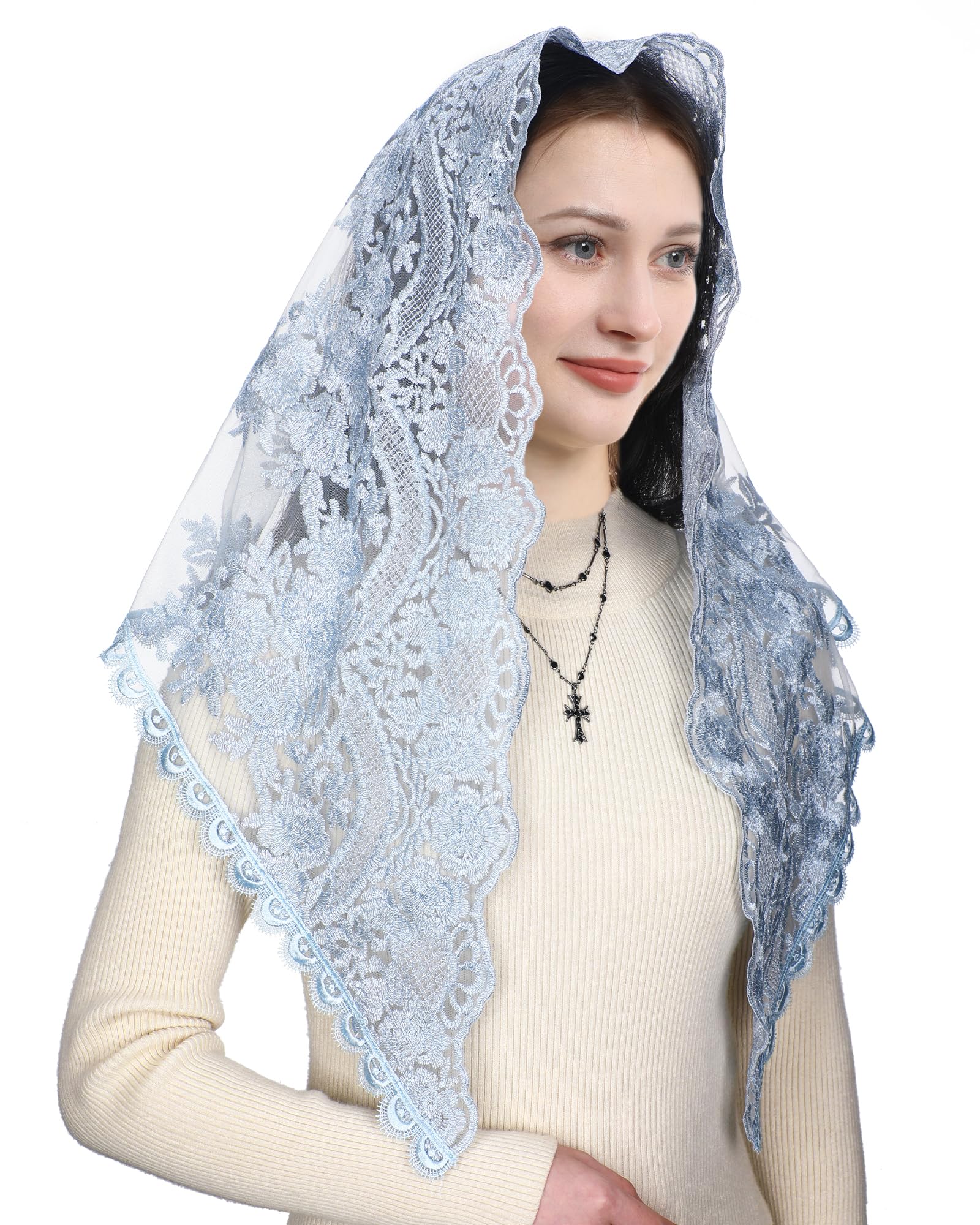 Vielseitiger Mantilla-Schleier Aus Spitze, Für Den Produktbild-Vorschau 8