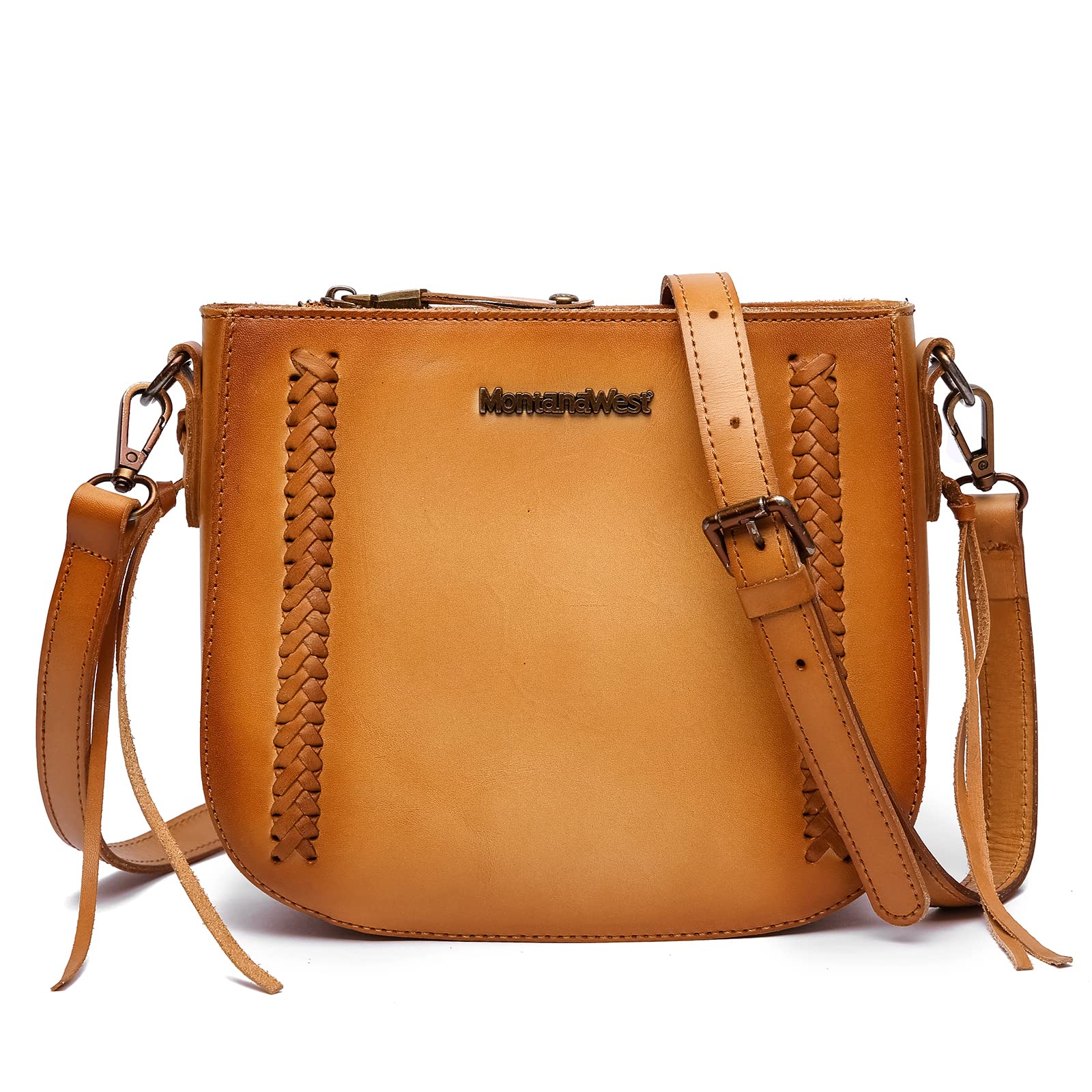 Montana WestCrossbody Bags for Women Medium Genuine Leather Cell Phone Purse Wallet Lightweight Shoulder Bag Travel Purse