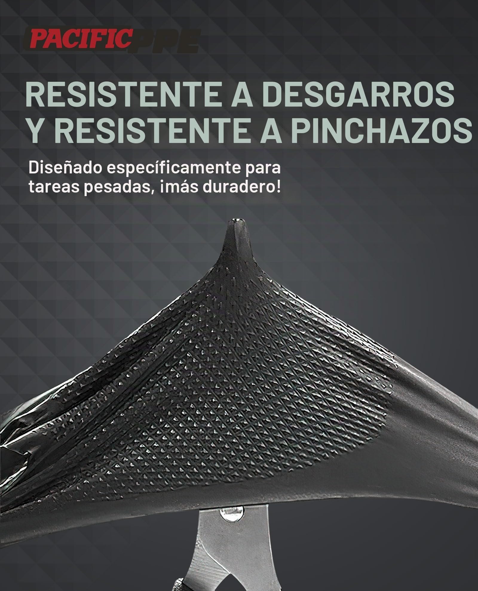 PACIFIC PPE - Guantes de nitrilo negro de 8 mil de alta resistencia, resistentes a los químicos, aptos para alimentos, sin látex, guantes desechables para mecánico, cocina y limpieza, grande
