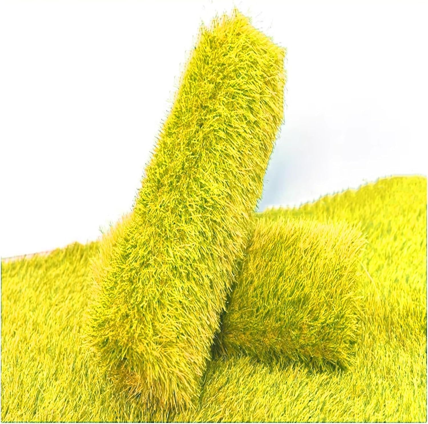 Tappeto erbato Sintetico Tappeto in Erba Artificiale ad Alta densità, Tappeto erboso Artificiale Giallo, Tappetino da Giardino for Esterni Spesso 1,18 Pollici per l'outdoor(50x200cm)
