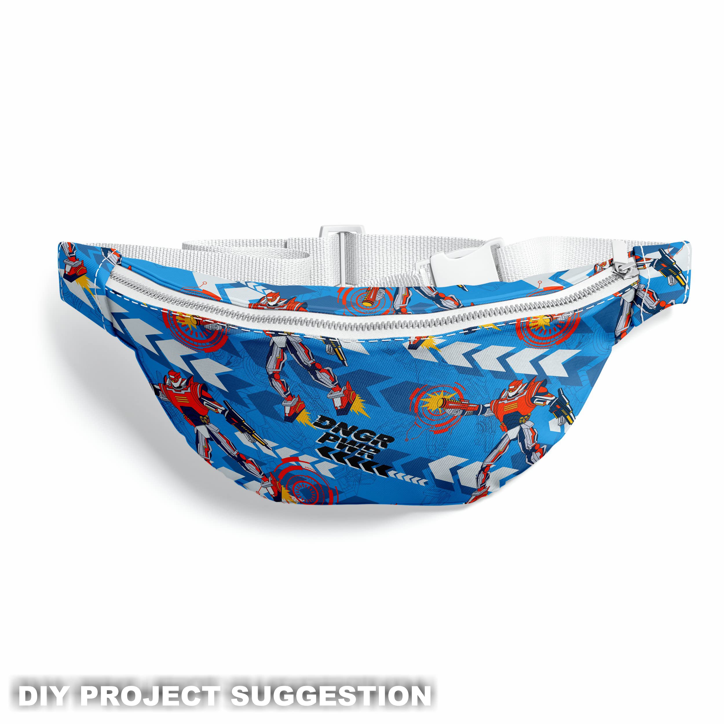 HEKO PANELS Oxford Wasserdichte Meterware Canvas-Stoff Polyester Zum Nähen Möbelstoffe Dekostoffe Handwerken Wasserabweisend Blickdicht Roboter 5 Meter 155 x 500 cm