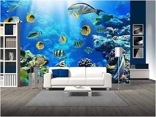 Amazon Co Jp Wall26 サンゴ礁の上の熱帯魚の写真 取り外し可能な壁画 自己粘着式大型壁紙 100x144インチ Diy 工具 ガーデン Amazon Co Jp Wall26 サンゴ礁の上の熱帯魚の写真 取り外し可能な壁画 自己粘着式大型壁紙 100x144インチ Diy 工具 ガーデン