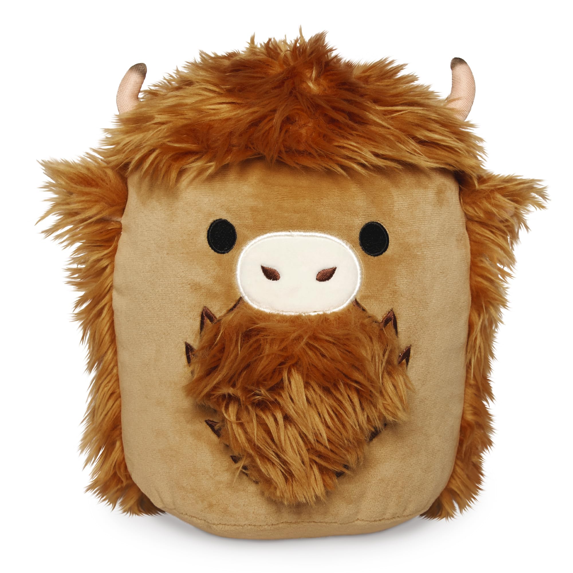 Living Nature Large Squish Highland Cow Brown Plush Toy