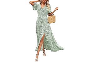 Womens Long Floral Boho Maxi Dresses