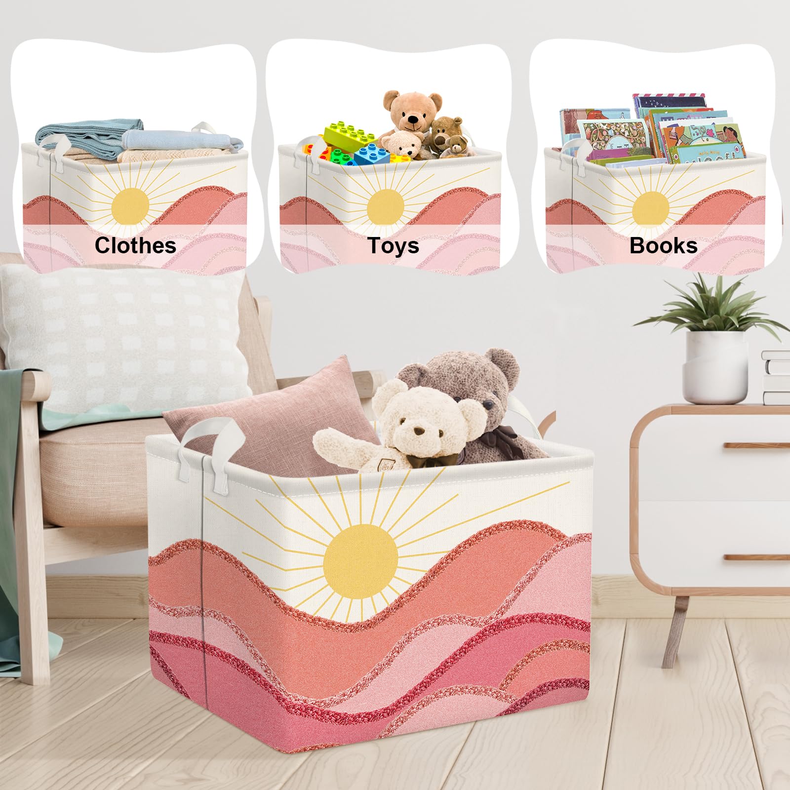 Clastyle Tier-Wäschekorb Faltbar – Giraffen-Design, 45 Liter, Für Kinderzimmer & Bad (36x45 Cm)