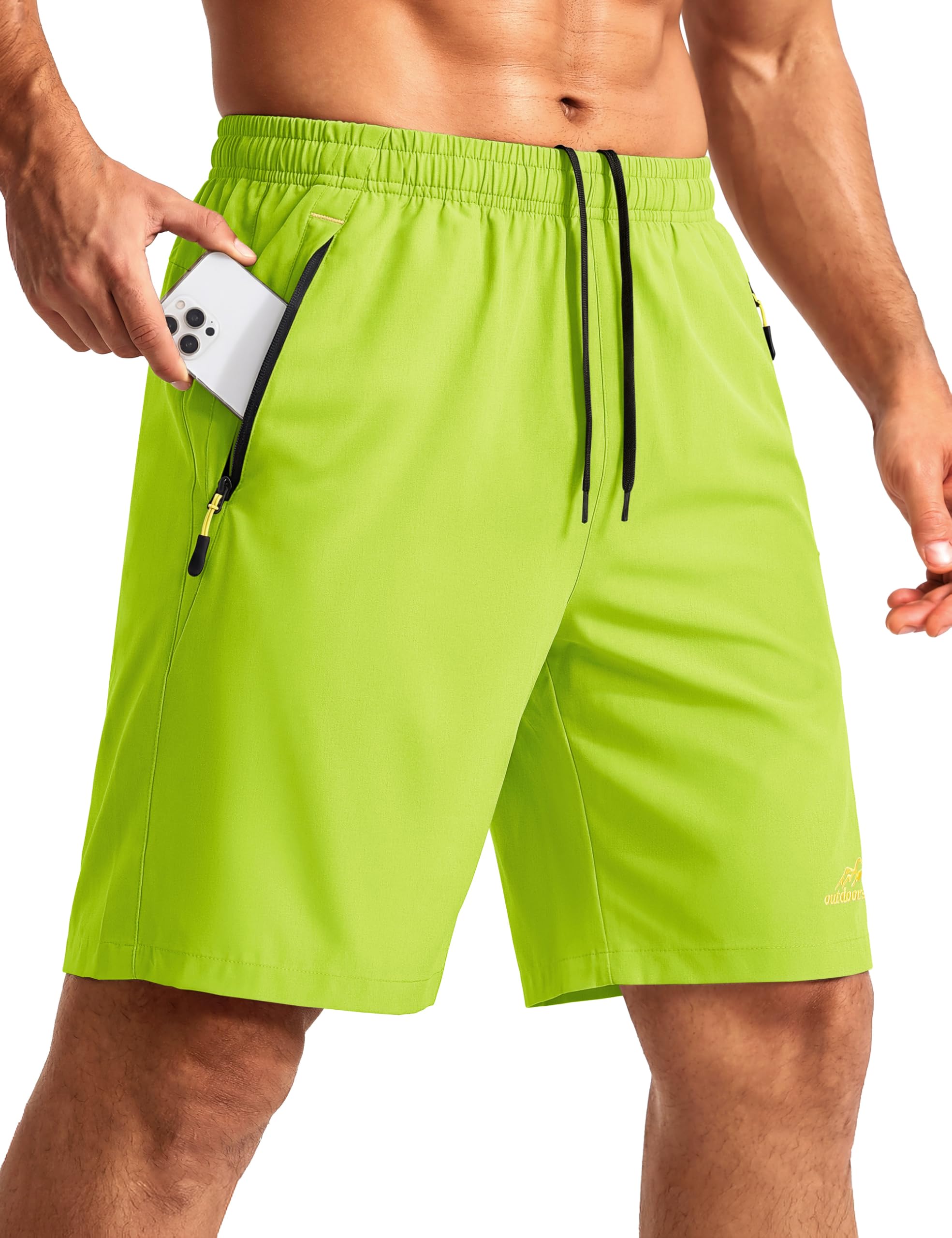 TACVASEN Men's Quick-Drying Training Shorts, Running Shorts, Breathable Sports Shorts with Zip Pockets — view 17