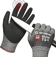 Vista 20 de Schwer ProGuard Highest Level Cut Resistant Work Gloves PR3326 for Extreme Protection，ANSI A9 Cut Gloves with Reinforced Thumb, Non Slip, Non PFAS