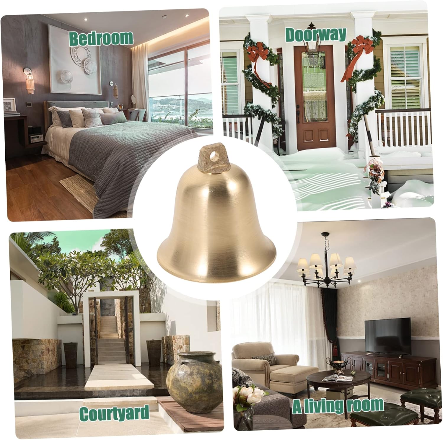 Brass Bell Decor Bells for Crafts Christmas Decorations DIY Accessory Decorative