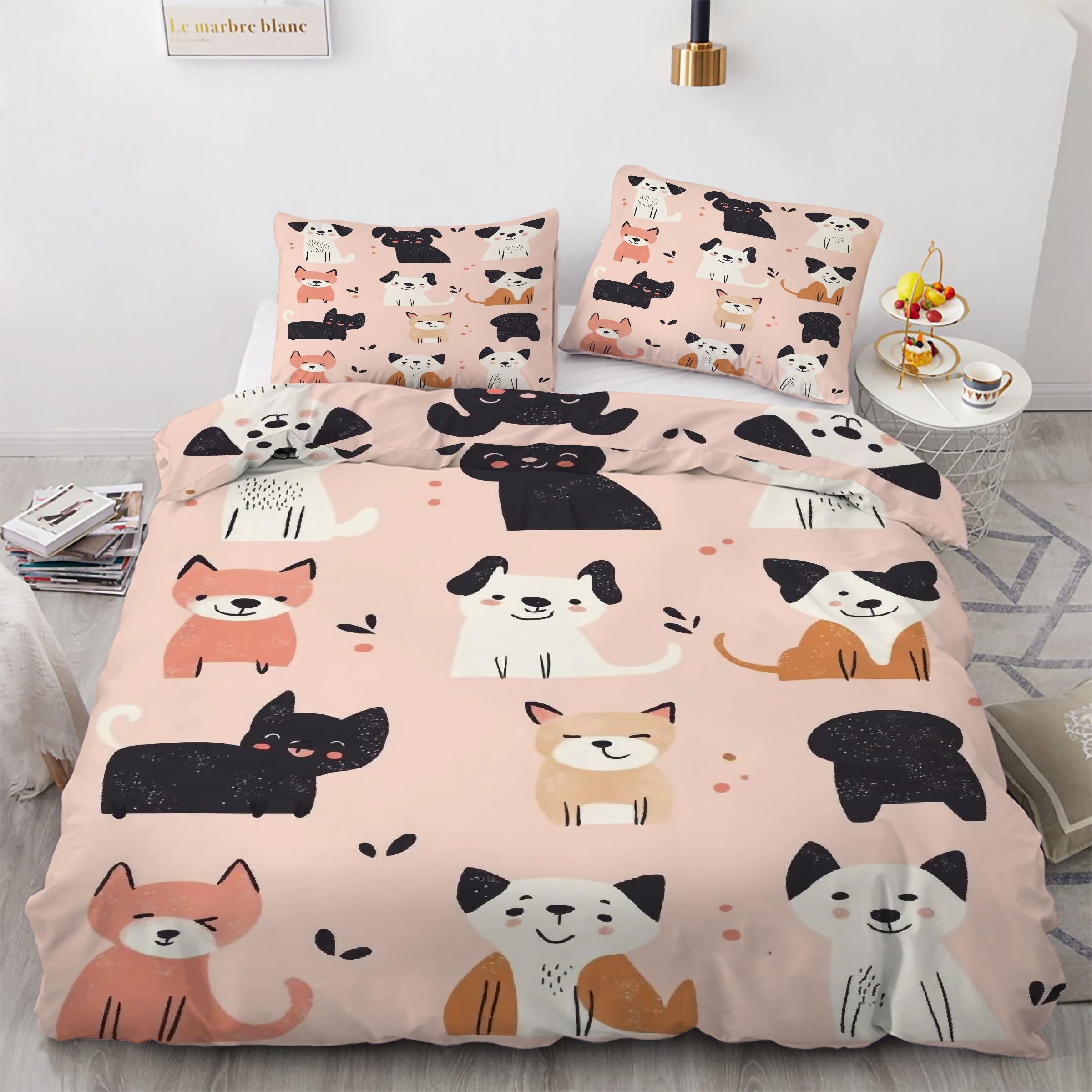 Housse de couette 200x200 chiot pour transformer la chambre d'enfant en cocon douillet
