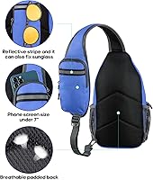 Vista 35 de Waterfly - Mochila cruzada tipo bandolera para viajes y caminatas, bolsa de pecho, Gris, talla única