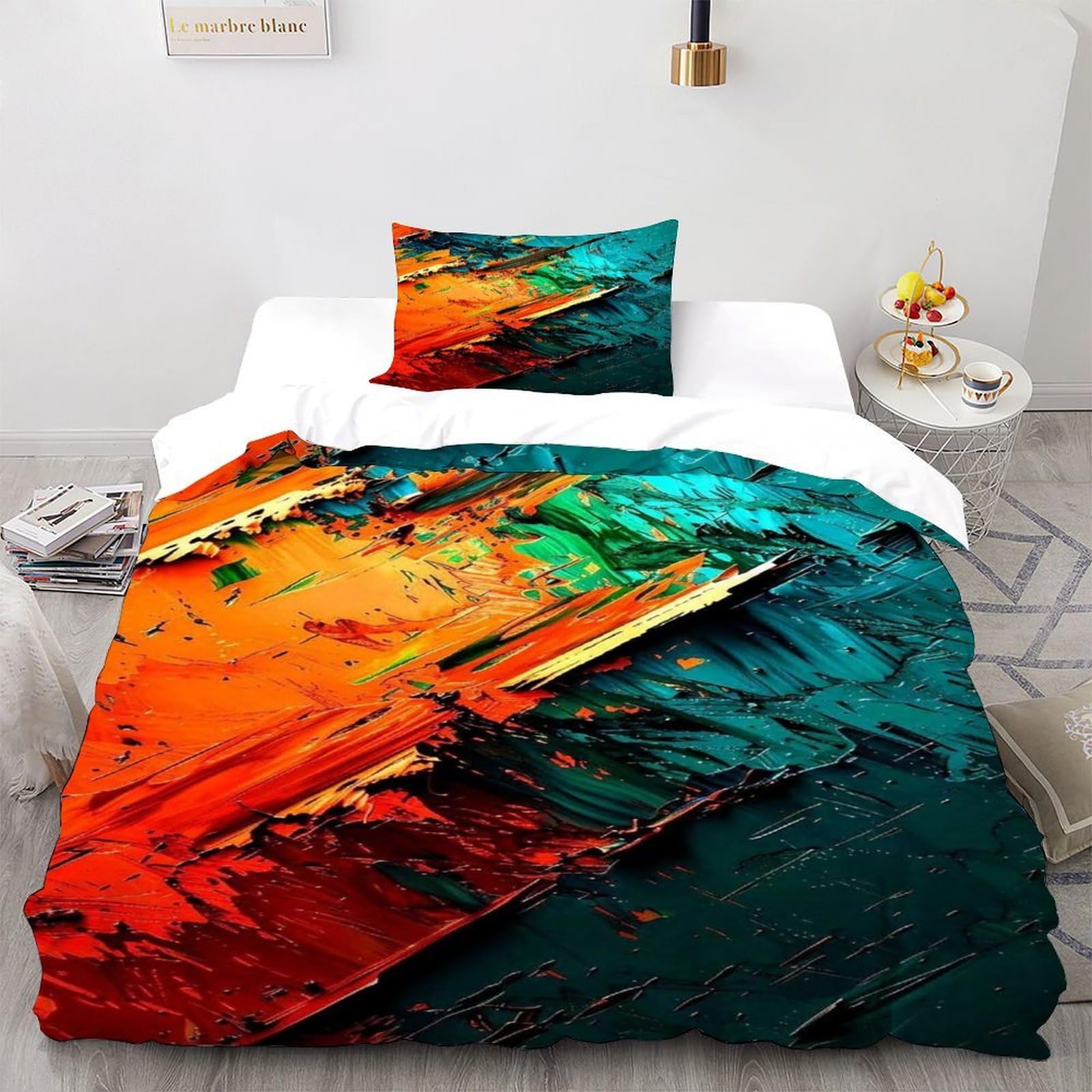 Housses de couettes 2 pièces microfibre respirante 135x200 motif animal 3D Bunt