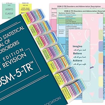 Amazon.com : Upgraded DSM-5-TR Tabs, 94 Printed DSM-V-TR