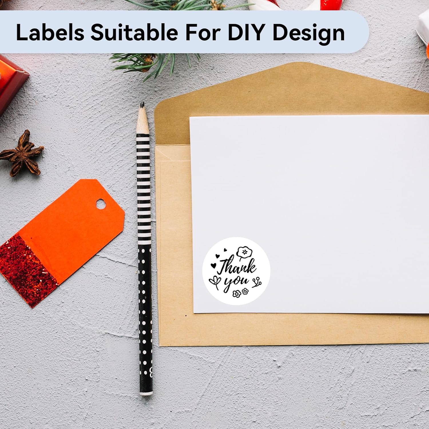 M110 Label 1.96" x 1.96" (50x50 mm), Compatible with Label Maker M110/ M100/ M220/ N20/ M120//M421/241BT/243BT, 140 Labels/Roll, Multi-Purpose Adhesive Circle Thermal Labels, Black on White - Image 7