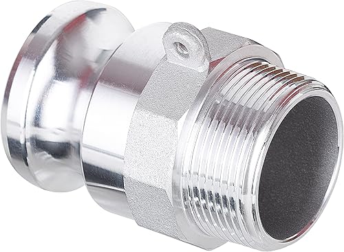 Miniatura 5 de Accesorios de bloqueo de leva global de aluminio Tipo F Cam & Groove Hose Fittings, acoplamiento Camlock de 1.5 pulgadas, enchufe de 1.5 pulgadas x