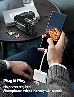 Vista 6 de Lector de tarjetas USB C a SD, adaptador de tarjeta SD BnmxTek con 3 puertos SD MicroSD USB, lector de tarjetas de memoria USBC para iPhone 15 16