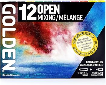 Amazon | Golden OPEN アクリル絵の具セット ミックスペイント