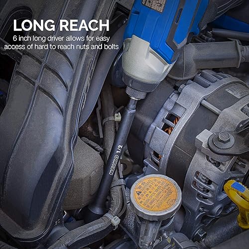 Miniatura 6 de NEIKO 10067A - Juego de herramientas de destornillador de tuerca de impacto magnético y broca eléctrica, 8 piezas, SAE | 6 pulgadas | Juego de