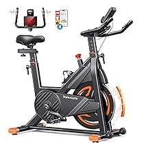 2025 Toputure Cyclette da Casa con App, Cyclette per Casa con Resistenza Magnetica 0-100%, Volano da 15 kg, Schermo LCD e Sensore di Frequenza Cardiaca, Supporta fino a 160 kg