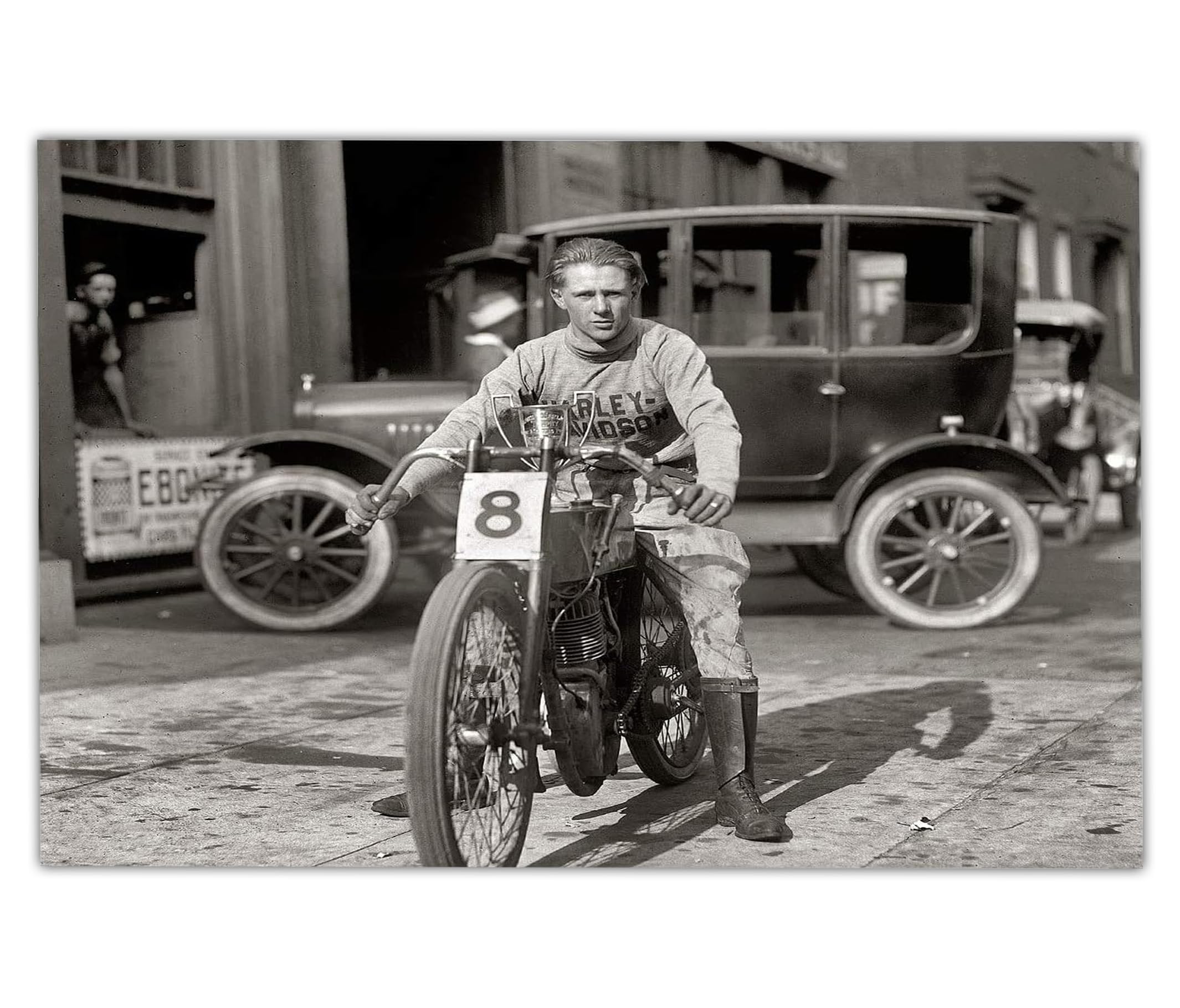 Amazon.com: Harley-Davidson Vintage Rider Photo 18x24 Unframed