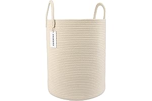 Woven Rope Storage Basket: Stylish Laundry Hamper Solution