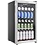 Euhomy Beverage Refrigerator and Cooler, 120 Can Mini fridge with Glass Door, Small Refrigerator with Adjustable Shelves for 