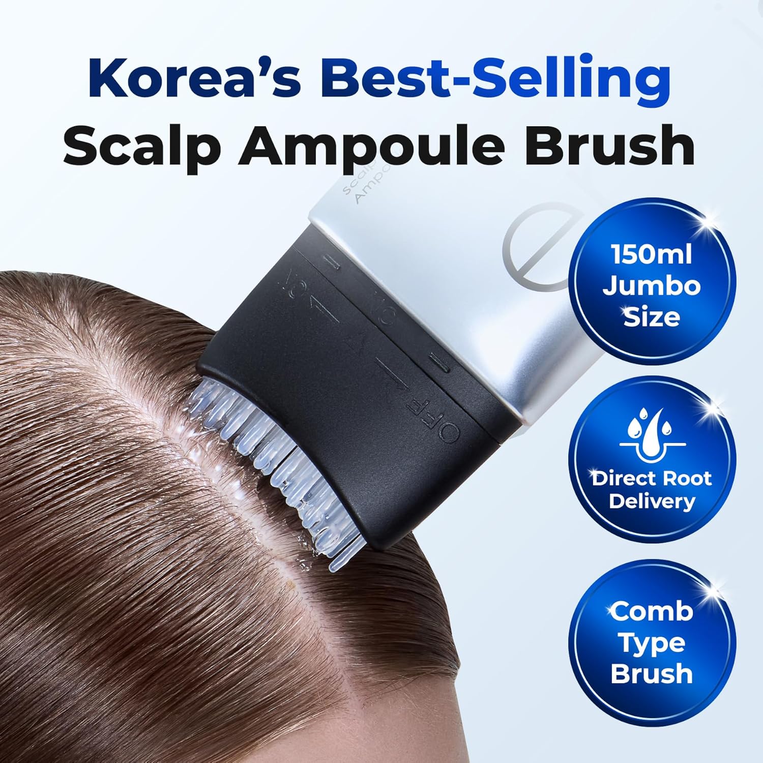 EPAIS Scalp Boosting Serum 150ml, Comb Applicator Scalp Ampoule with 38 Brush Tips, Clinically Tested Dandruff & Flake Reduction, Biome PDRN Exosome, Korean Hair Care (5.07 fl.oz)