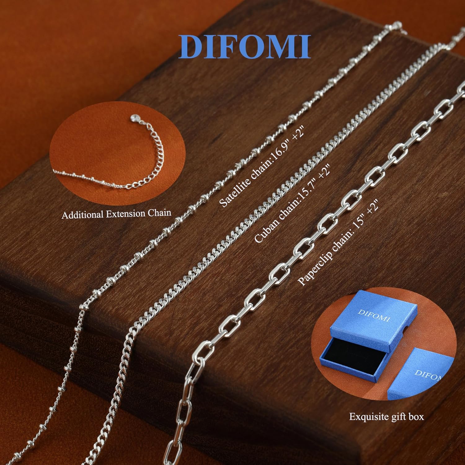 GoldSliver Layered Necklaces for Women,14K GoldSterling Silver Plated Choker Necklaces Stack Paperclip Box O Chain Stackable Necklaces Hypoallergenic Trendy Jewelry Gift for Women Non Tarnish - Image 4