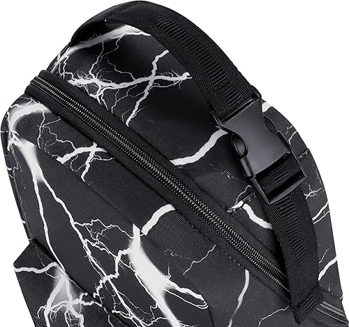 Miniatura 10 de Choco Mocha Lonchera para niños, lonchera portátil y reutilizable para la escuela, bolsa de almuerzo aislada roja para niños (bola de fuego)