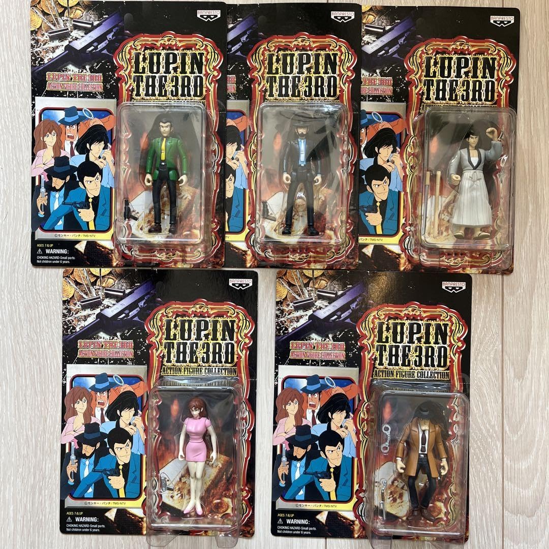 LUPIN THE 3RD フィギュア6体 + ポストカードのセット LUPIN THE 3RD フィギュア6体 + ポストカードのセット