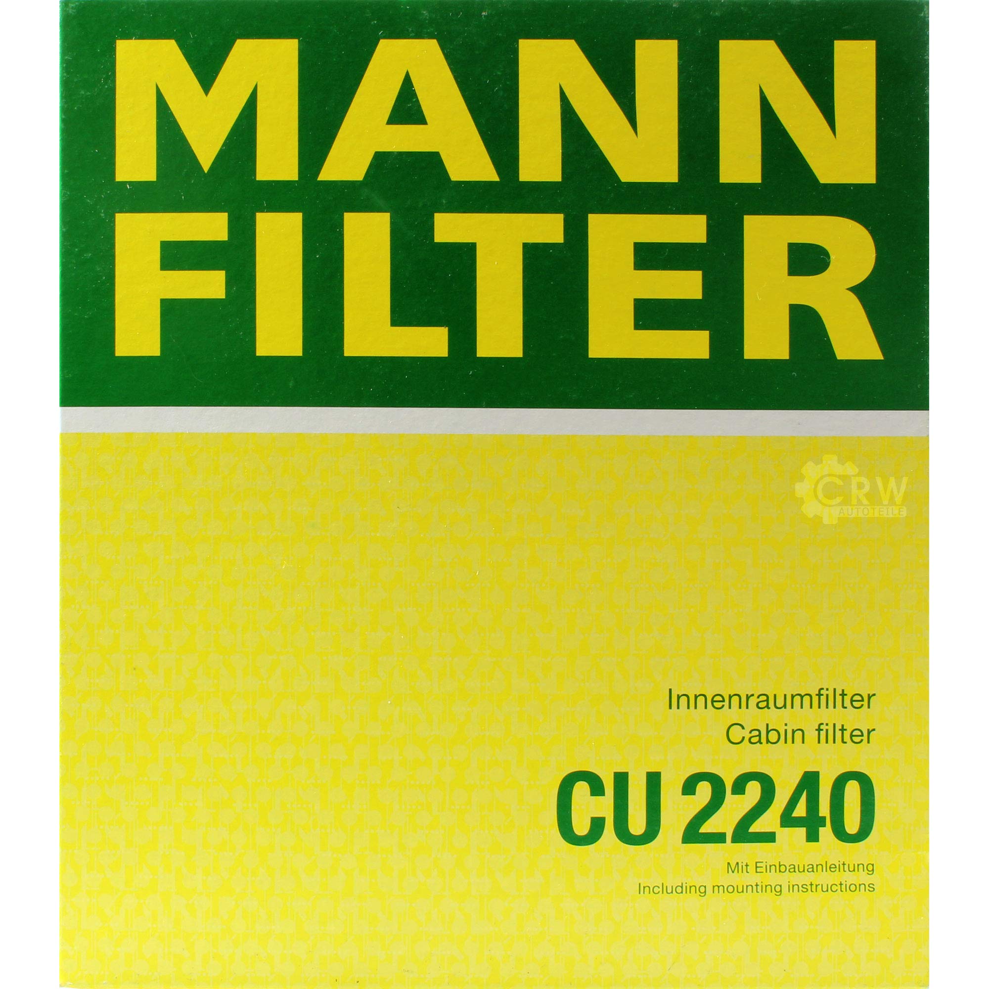 Paquete de inspección Kit de mantenimiento de filtros con filtro de aceite W 75/3, filtro de aire C 1858/2, filtro de combustible WK 6002, filtro de habitáculo CU 2240, anillo de sellado