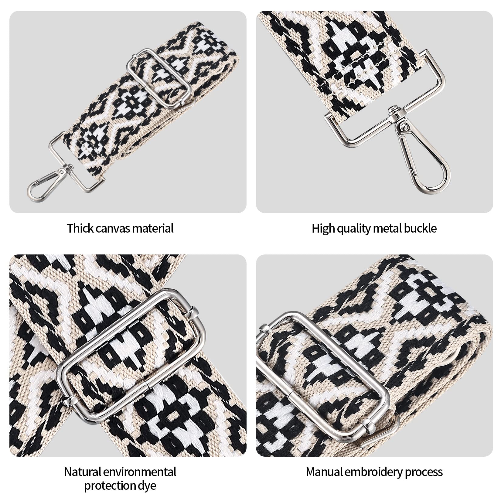 Bandolera para Bolsos, Correa de Hombro, Correa de Repuesto Ajustable, Correa Ancha Larga Universal para Mujer y Hombre, Bolso Crossbody Cambiar (Azul)