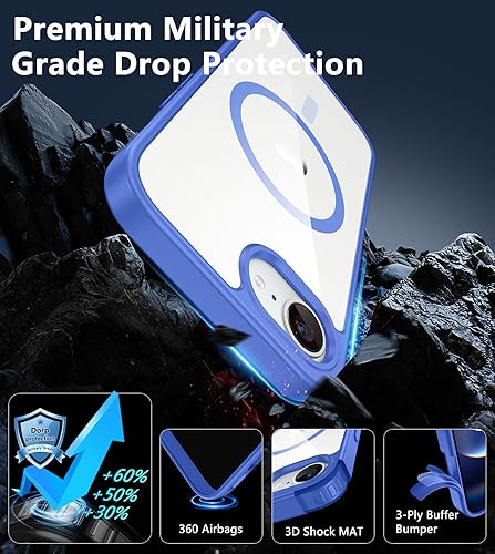 Miniatura 942 de Fntcase Funda para iPhone 15 Plus y 14 Plus de 6.7 pulgadas, magnética, a prueba de golpes de grado militar, antiamarilleo, delgada, protectora