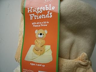Northpoint Kids Huggable Friends 40-Inch by 50-Inch Fleece Throw Bear UPC# 008953723199