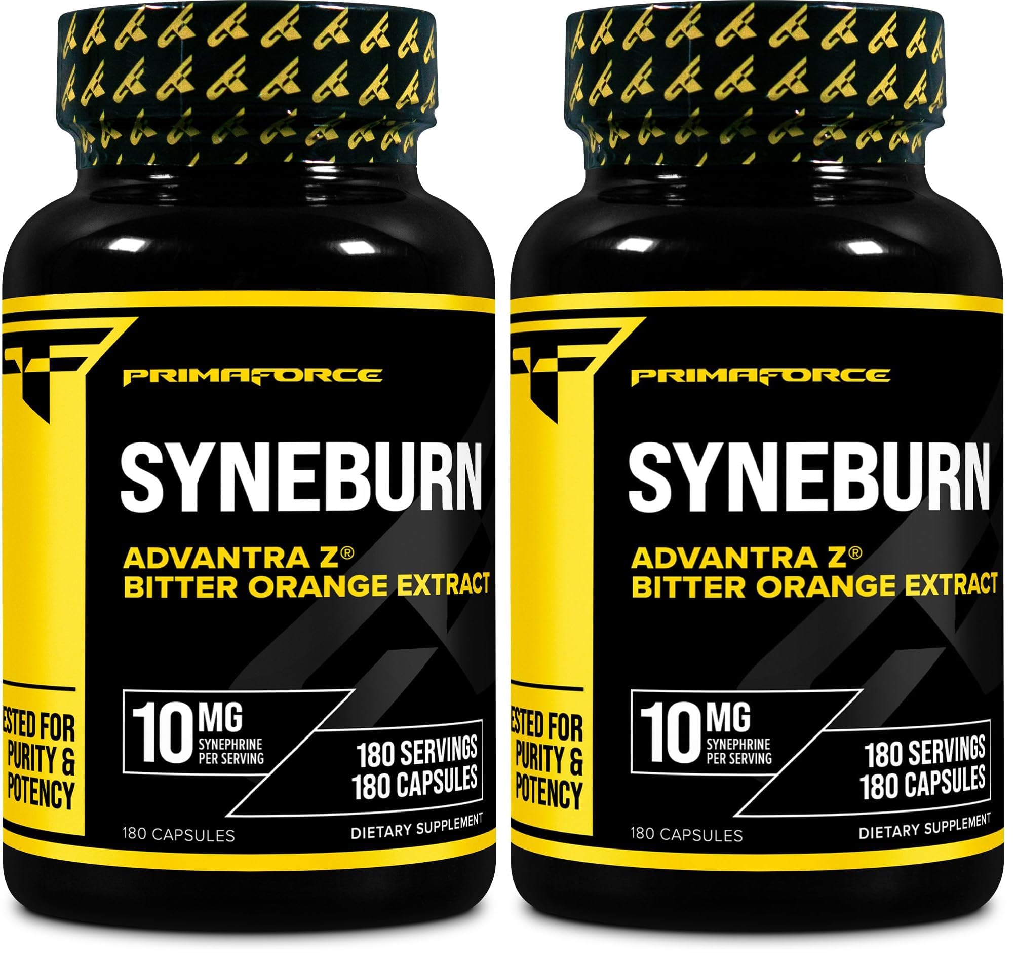 Primaforce Syneburn Supplement, 180 Capsules – Synephrine from ADVANTRA Z (Pack of 2)